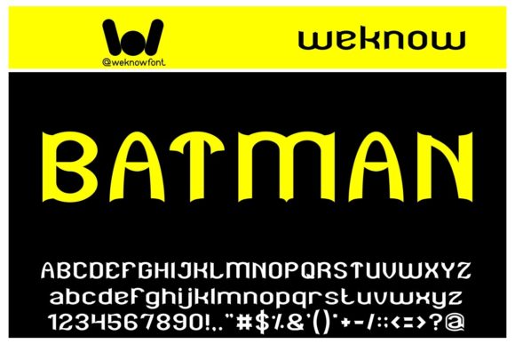 Batman: A Bold Display Font for Modern Design