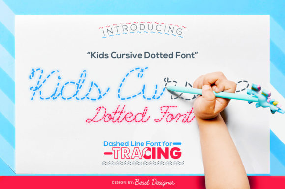 Kids Cursive Dotted: A Playful Font for Modern Design