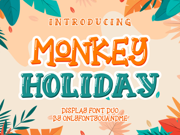 Monkey Holiday Duo: A Playful Font for Modern Design