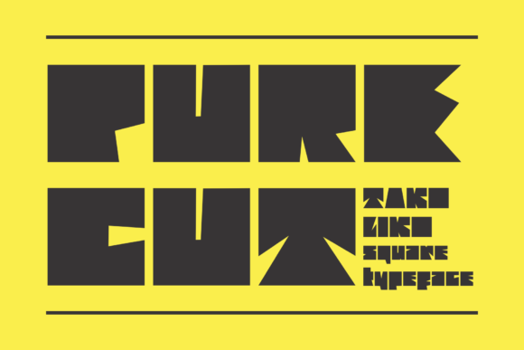 Purecut: Bold Typography for Standout Designs