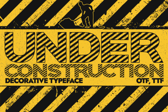 Under Construction: A Playful Font for Creative Projects
